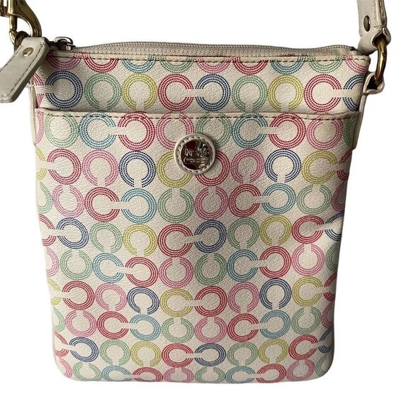Coach Handbags - Coach Waverly Signature Crossbody Swingpack Multicolor Women's Bag